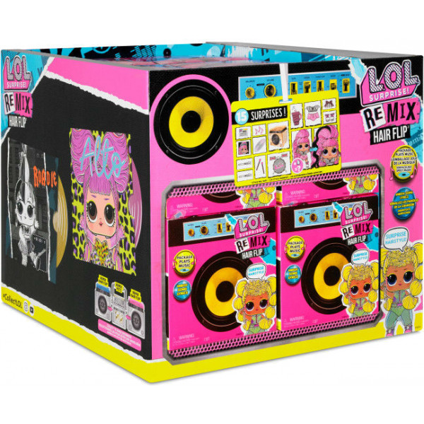 Фото - Лялька-сюрприз набір L.O.L. Surprise! W1 Remix Hairflip Музичний сюрприз (566960)
