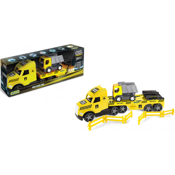 Фото - Наземна спецтехніка Wader ''Magic Truck Technic 'Magic Truck Technic" з вантажівкою (36420)