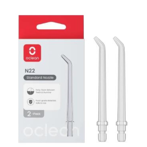 Фото - Насадка для ирригатора Oclean Nozzle Standard N22 для W10 Lite 2 шт. (6970810557565)