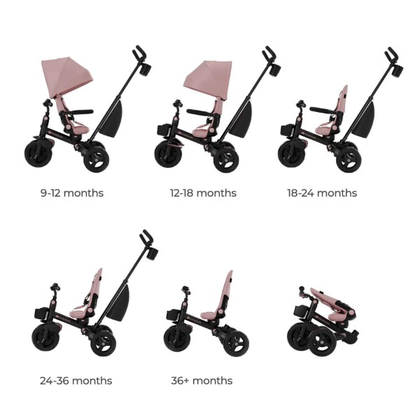 Фото - Триколісний велосипед Kinderkraft Aveo 2 Plus Pink (KRAVEO02PNK0000)