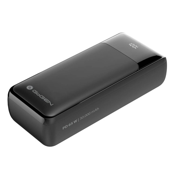 Фото - Батарея мобільна Gogen 30000 mAh PD 65W QC 22.5W (GOGPB300002B)