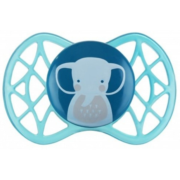 Фото - Ортодонтична пустушка Nuvita Air55 Explorer 0m + (тигр, слон) 2 шт. (NV7066M)