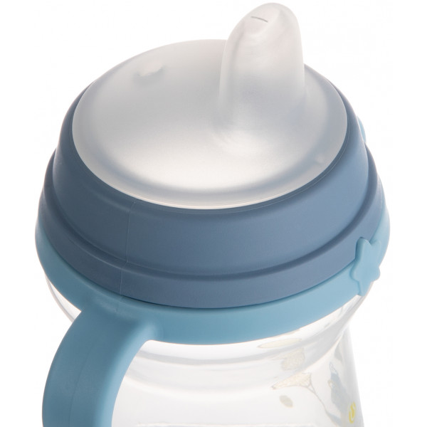Фото - Поїльник-непроливайка дитячий Canpol babies FirstCup 250 мл BONJOUR PARIS - блакитна (56/613_blu)