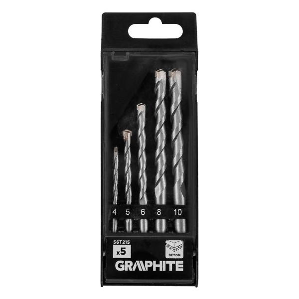 Фото - Набор сверл GRAPHITE 4-10 мм 5 шт. (56T215)