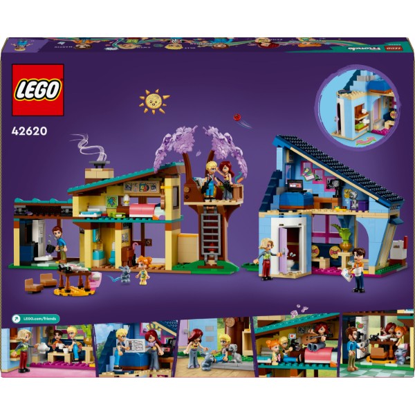 Фото - Конструктор LEGO Friends Семейные дома Олли и Пэйсли (42620)
