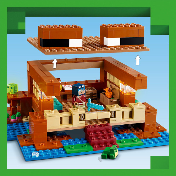 Фото - Конструктор LEGO Minecraft Дом в форме лягушки (21256)