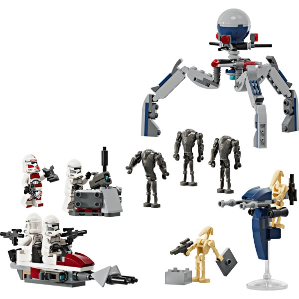 Фото - Конструктор LEGO Star Wars Клоны-пехотинцы и Боевой дроид. Боевой набор (75372)