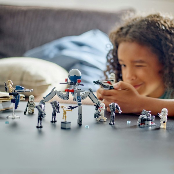 Фото - Конструктор LEGO Star Wars Клоны-пехотинцы и Боевой дроид. Боевой набор (75372)