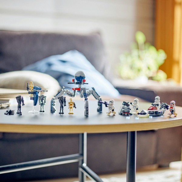 Фото - Конструктор LEGO Star Wars Клоны-пехотинцы и Боевой дроид. Боевой набор (75372)