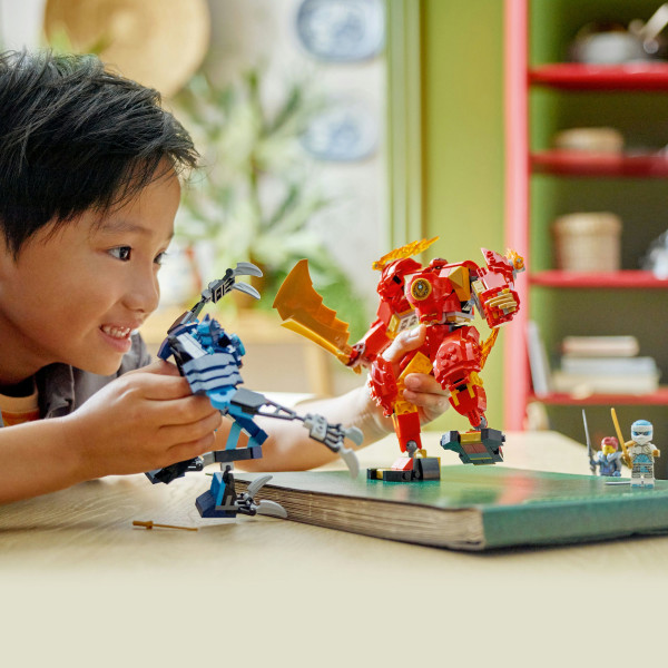 Фото - Конструктор LEGO NINJAGO Робот огненной стихии Кая (71808)