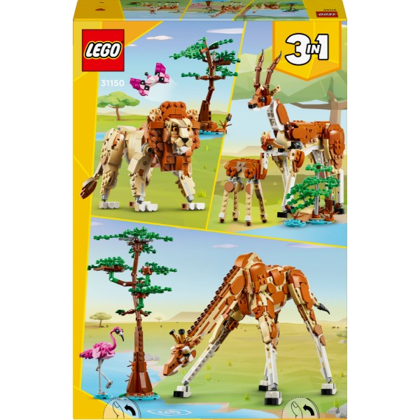 Фото - Конструктор LEGO Creator Дикі тварини сафарі (31150)
