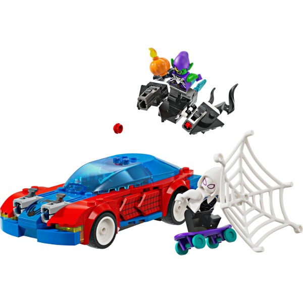 Фото - Конструктор LEGO Marvel Автомобиль для гонки Человека-Паука и Зеленый Гоблин с ядом Венома (76279)