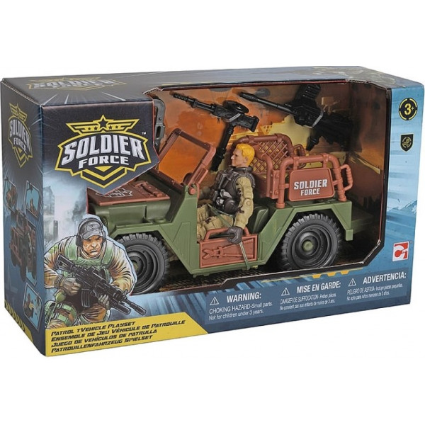 Фото - Ігрова фігурка солдатики Chap Mei "Солдати" PATROL JEEP (545301-1)