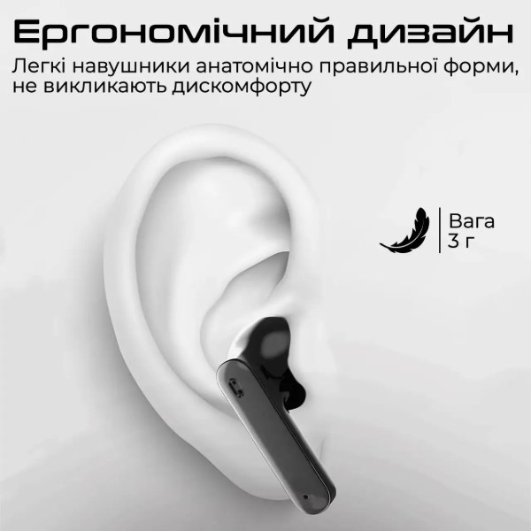 Фото - Навушники вкладиші бездротові TWS HiFuture colorbuds2.black