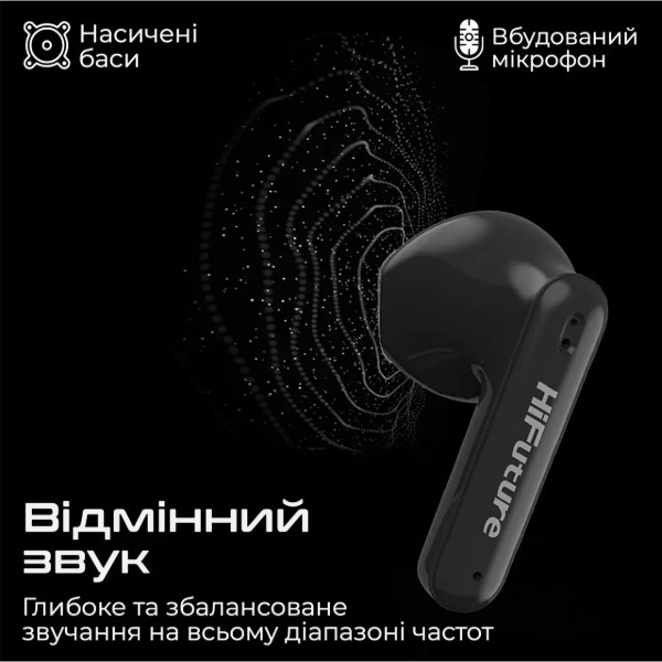 Фото - Навушники вкладиші бездротові TWS HiFuture colorbuds2.white