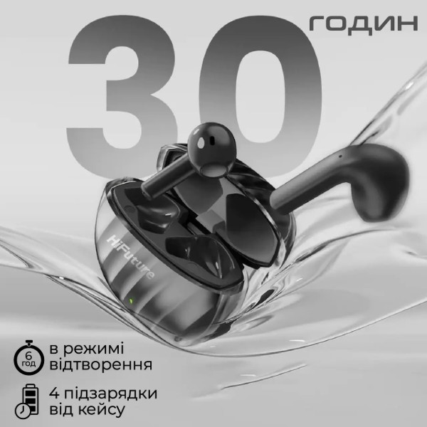Фото - Навушники вкладиші бездротові TWS HiFuture flybuds3.black