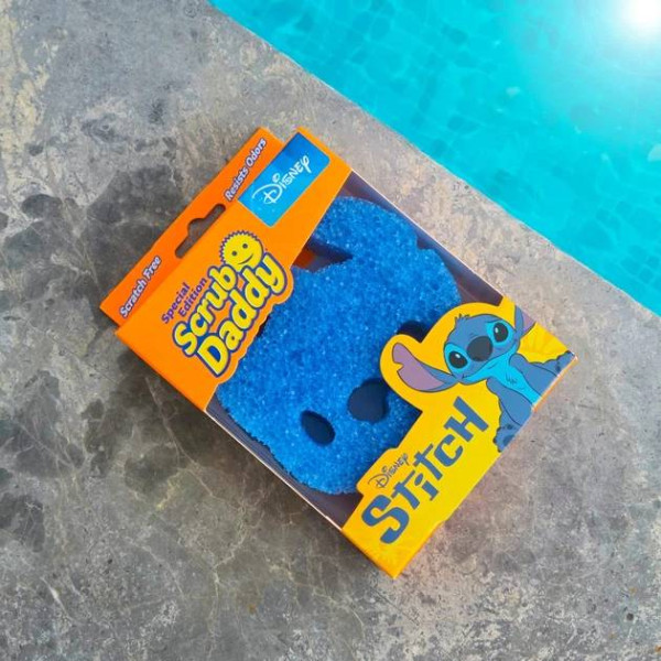 Фото - Губка для мытья посуды поролоновая Scrub Daddy Disney Stitch (5060481025683)