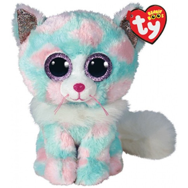 Фото - М'яка іграшка глазастик TY Beanie Boos Кіт "OPAL" 25 см (37288)
