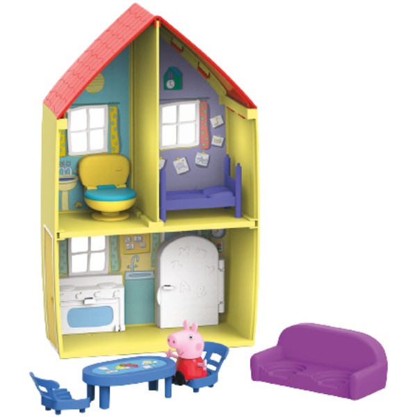 Фото - Коллекционные фигурки набор Hasbro Peppa Дом Пеппы (домик с мебелью, фигурка Пеппы) (F2167)