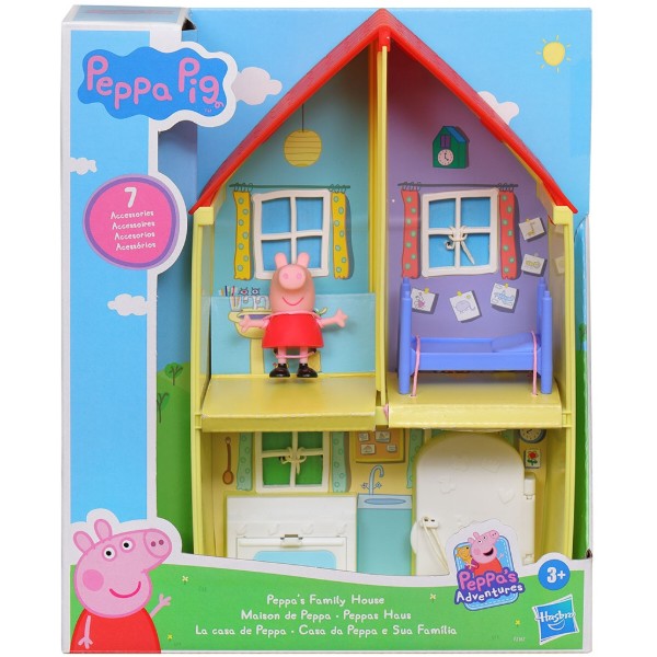 Фото - Коллекционные фигурки набор Hasbro Peppa Дом Пеппы (домик с мебелью, фигурка Пеппы) (F2167)