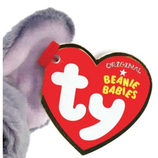 Фото - М'яка іграшка глазастик TY BEANIE BELLIES Сірий пес "WILFRED" (40596)