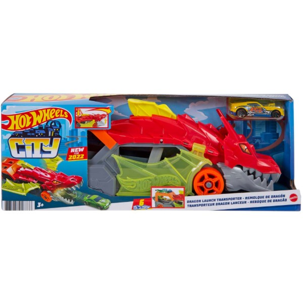Фото - Далекобійники Hot Wheels Вантажівка-транспортер "Паща дракона"(GTK42)