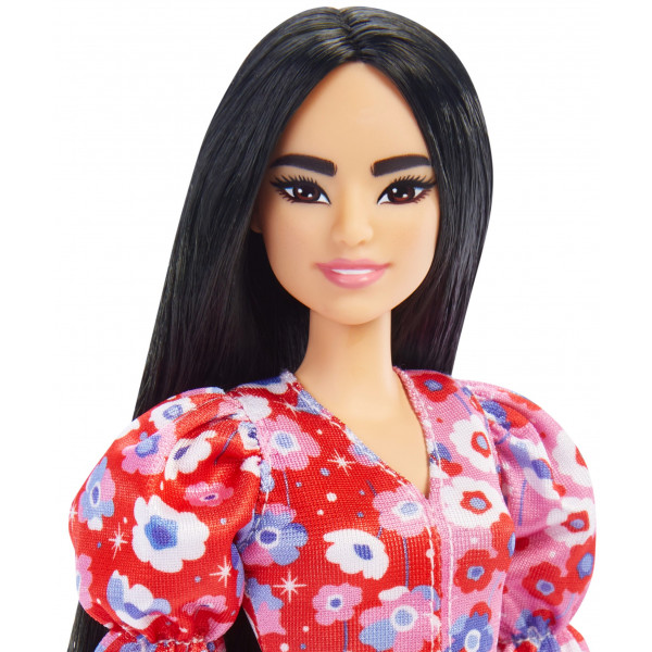Фото - Лялька Barbie "Модниця" в рожевій квітчастій сукні (HBV11)