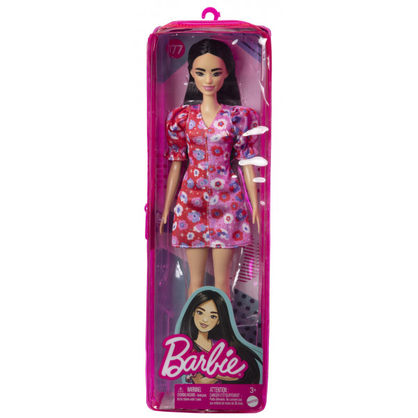 Фото - Лялька Barbie "Модниця" в рожевій квітчастій сукні (HBV11)