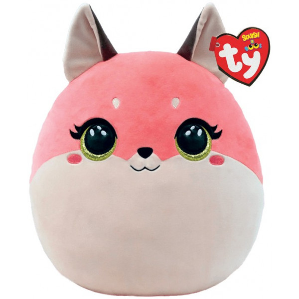 Фото - М'яка іграшка TY SQUISH-A-BOOS Рожева лисичка "ROXIE" 40 см (39323)