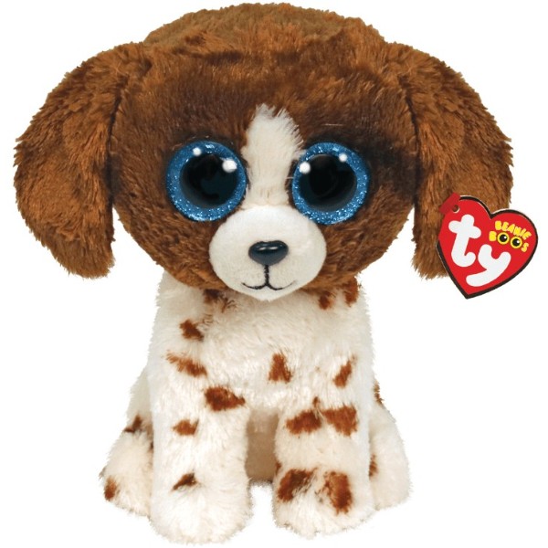 Фото - Мягкая игрушка глазастик TY Beanie Boo's Щенок "MUDDLES" 25см (36487)