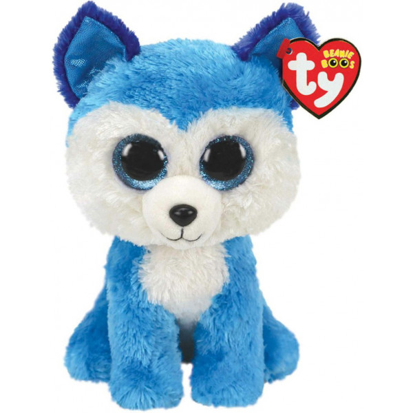 Фото - М'яка іграшка глазастик TY Beanie Boo's Блакитний хаскі "PRINCE" 25см (36474)