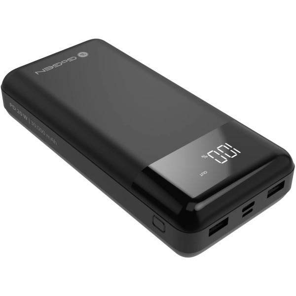 Фото - Батарея мобильная Gogen Powerbank 30000 mAh PD 20W (GOGPB300001B)