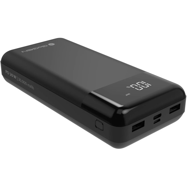 Фото - Батарея мобильная Gogen Powerbank 30000 mAh PD 20W (GOGPB300001B)