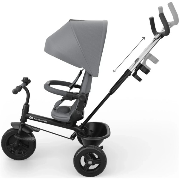 Фото - Триколісний велосипед Kinderkraft Aston 2 Plus Grey (KRASTO02GRYPL00)