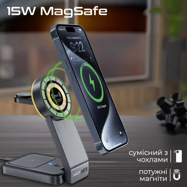 Фото - Зарядна док-станція Promate transfold