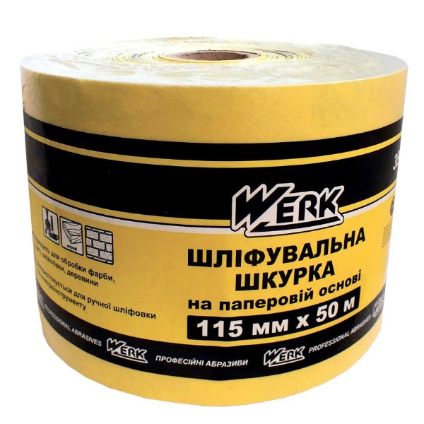 Фото - Лист шлифовальный Werk 115 ммх50 м 80 (WE107032/5131103)