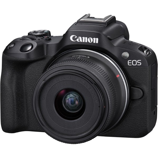 Фото - Фотокамера бездзеркальна Canon EOS R50+RF-S 18-45 IS STM+RF-S 55-210 IS STM Black (5811C034)