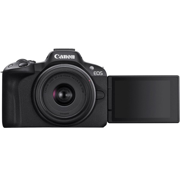 Фото - Фотокамера бездзеркальна Canon EOS R50+RF-S 18-45 IS STM+RF-S 55-210 IS STM Black (5811C034)