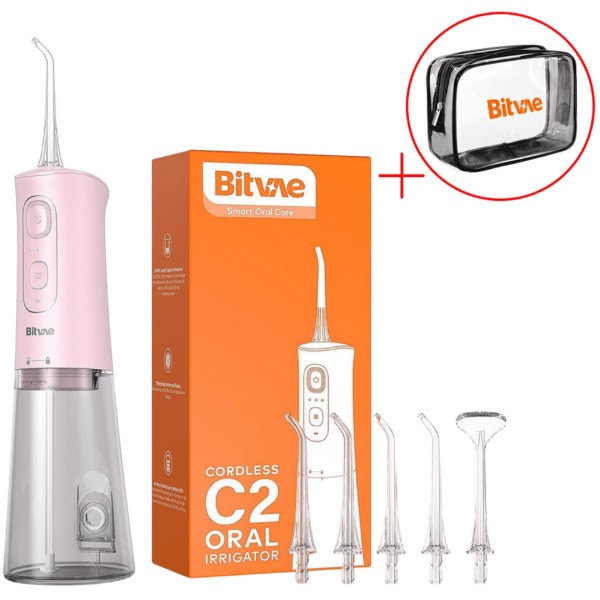 Фото - Іригатор Bitvae C2 Pink + косметичка (BVC2-p-k)