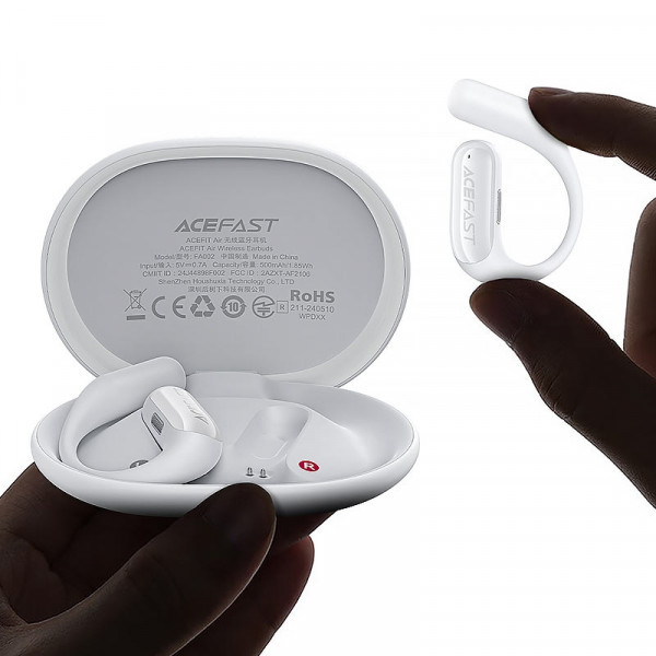 Фото - Наушники вкладыши беспроводные TWS AceFast FA002 White (6974316283638)