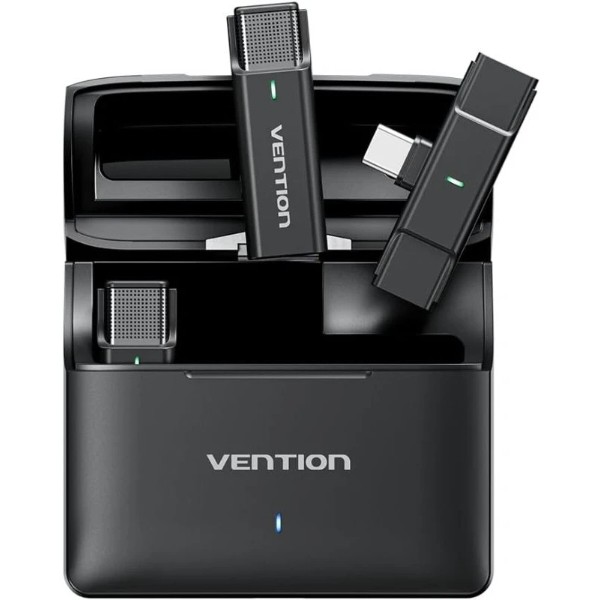 Фото - Мікрофон для смартфона Vention USB-C 2-Pack Wireless Lavalier with Charging Case (NCAB0)
