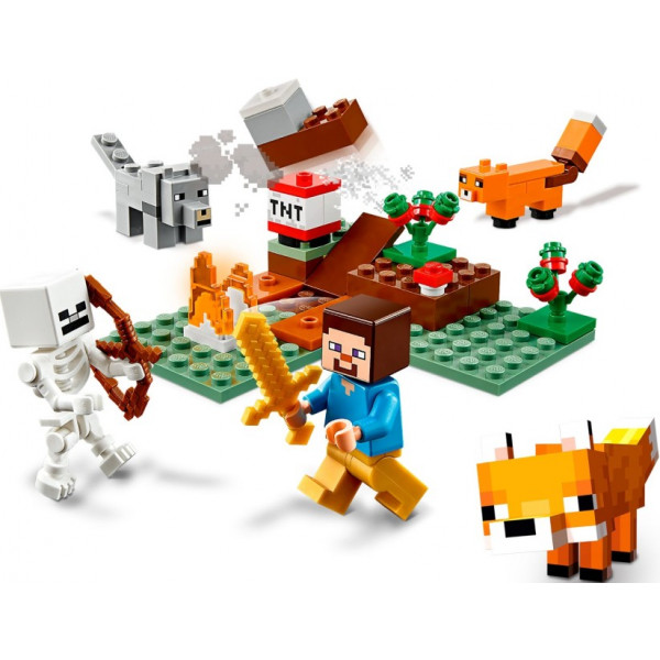 Фото - Конструктор LEGO Minecraft Пригоди в тайзі (21162)