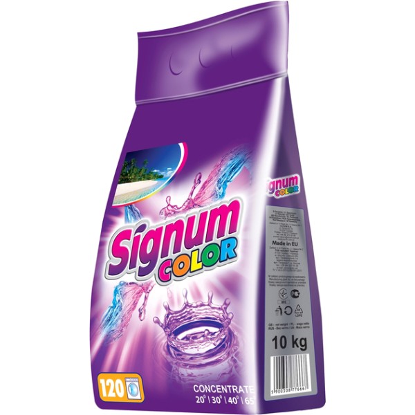 Фото - Пральний порошок Signum Сolor 10 кг (5900308776667)