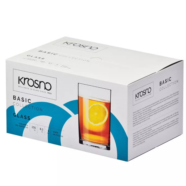 Фото - Набор стаканов Krosno BASIC 250 мл 6 шт. (788036)