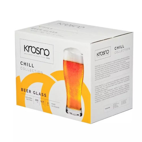Фото - Набір келихів Krosno CHILL-3 500 мл 6 шт. (788227)