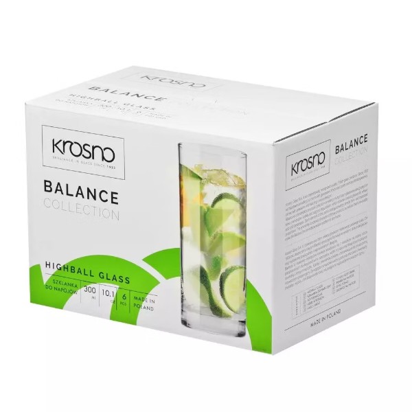 Фото - Набор стаканов Krosno BALANCE 300 мл 6 шт. (788234)