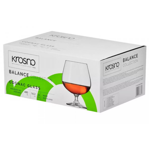 Фото - Уценка - Набор бокалов Krosno BALANCE 480 мл 6 шт. (788630)