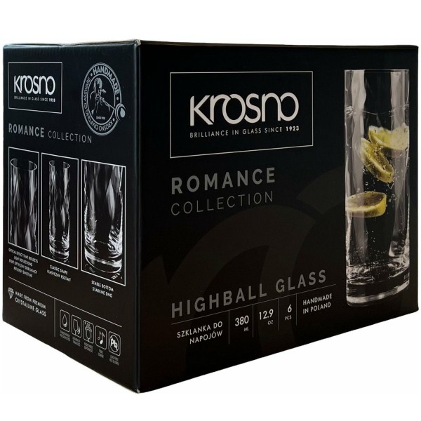 Фото - Набор стаканов Krosno ROMANCE 380 мл 6 шт. (790084)