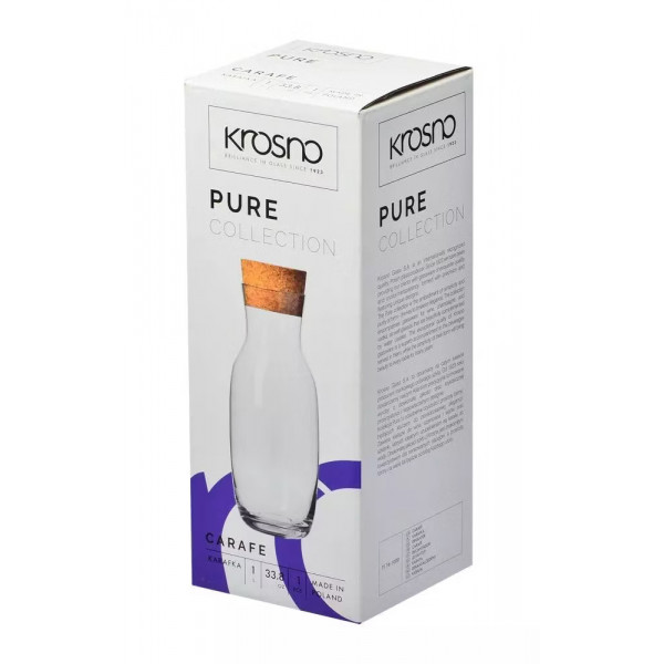 Фото - Графін Krosno PURE 1 л (792491)