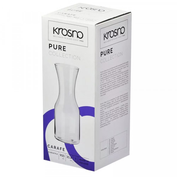 Фото - Графін Krosno PURE 900 мл (792514)